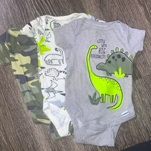 Gerber Dinosaur Onsie Set